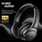 Soundcore Anker Life Q20 Hybrid Active Noise Cancelling Headphones, Wireless Over Ear Bluetooth Headphones, 70H Playtime, Hi-Res Audio, Deep Bass, Memory Foam Ear Cups, Travel, Office, USB-C Charging