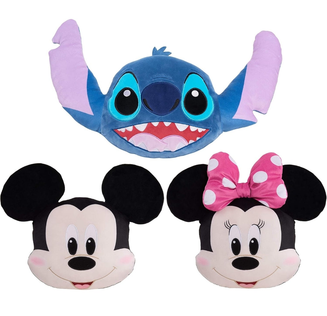 Disney Classics Character Heads, Mickey Mouse 13" Plushie, Soft Pillow Buddy Toy for Kids