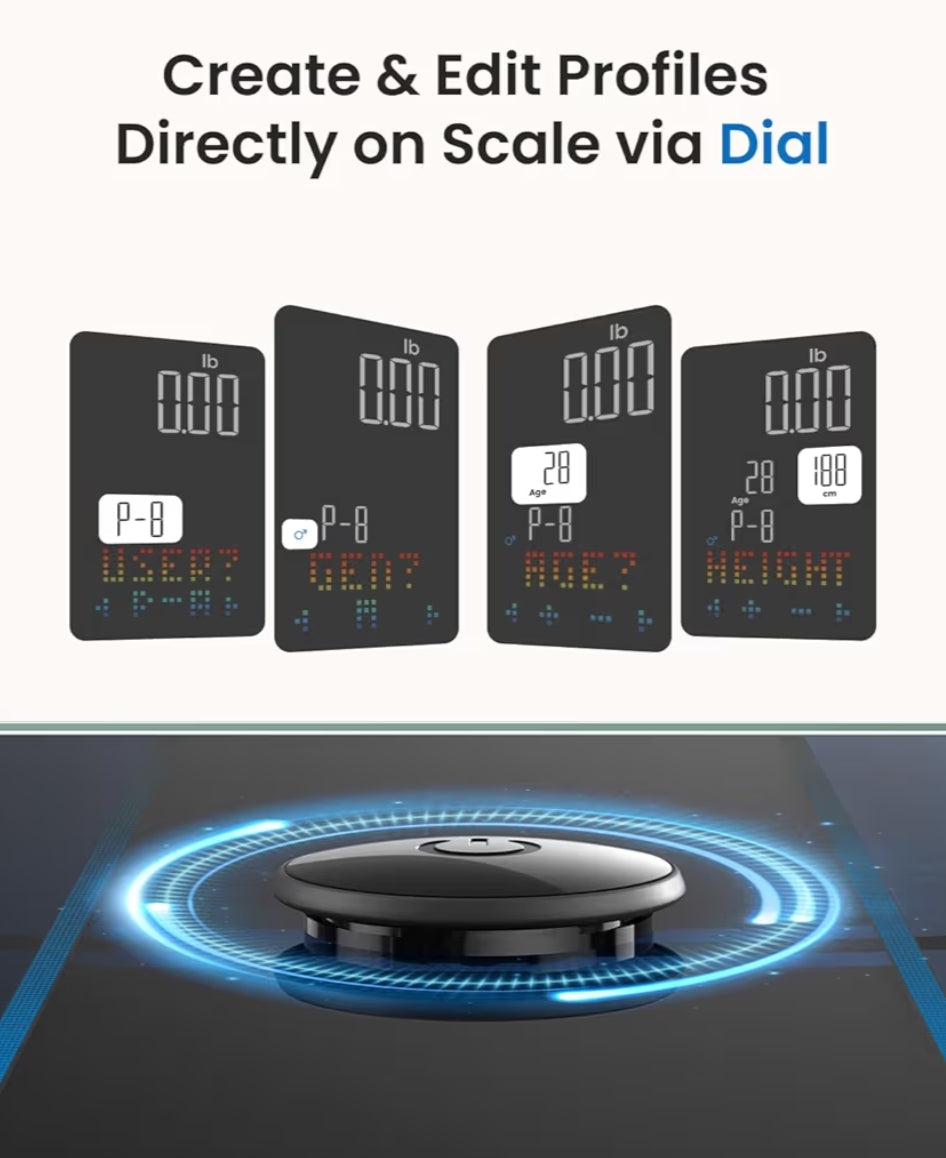 Smart Scale for Body Weight for BMI and Body Smart Tape Measure for Weight Loss