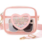 Clear Crossbody Bag for Women Girls Kids Purse Toddlers Shoulder Messenger Handbags Transparent Bags Wallet Pouch