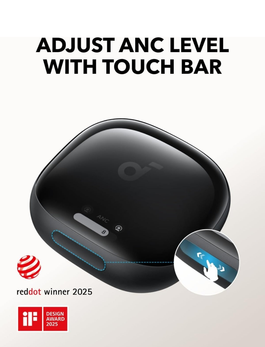 Soundcore Liberty 4 Pro by Anker, Noise Cancelling Wireless Earbuds, 7-Sensor and Real-Time Adaptive Noise Cancelling, 2× Faster Charging, Studio-Level Hi-Fi Music, Clear Calls with 6 Mics and AI