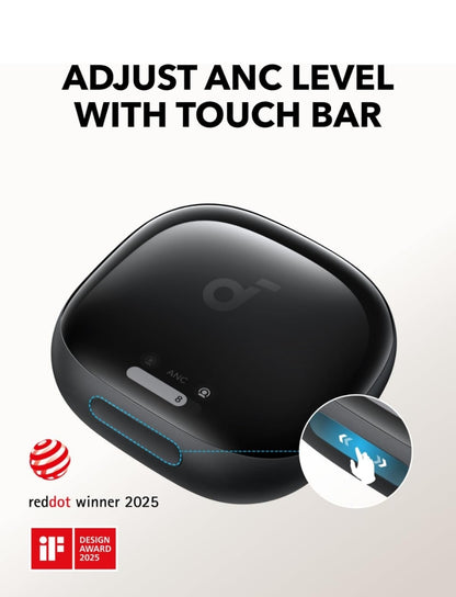 Soundcore Liberty 4 Pro by Anker, Noise Cancelling Wireless Earbuds, 7-Sensor and Real-Time Adaptive Noise Cancelling, 2× Faster Charging, Studio-Level Hi-Fi Music, Clear Calls with 6 Mics and AI