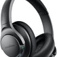 Soundcore Anker Life Q20 Hybrid Active Noise Cancelling Headphones, Wireless Over Ear Bluetooth Headphones, 70H Playtime, Hi-Res Audio, Deep Bass, Memory Foam Ear Cups, Travel, Office, USB-C Charging