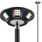 Outdoor Lamp Post Lights, 2000LM High White Brightness w/ 6 Zones RGBIC Lighting Effect for Outdoor Decor, Double Sensor Integrated, IP66 Waterproof, Work with Alexa, Google Assistant