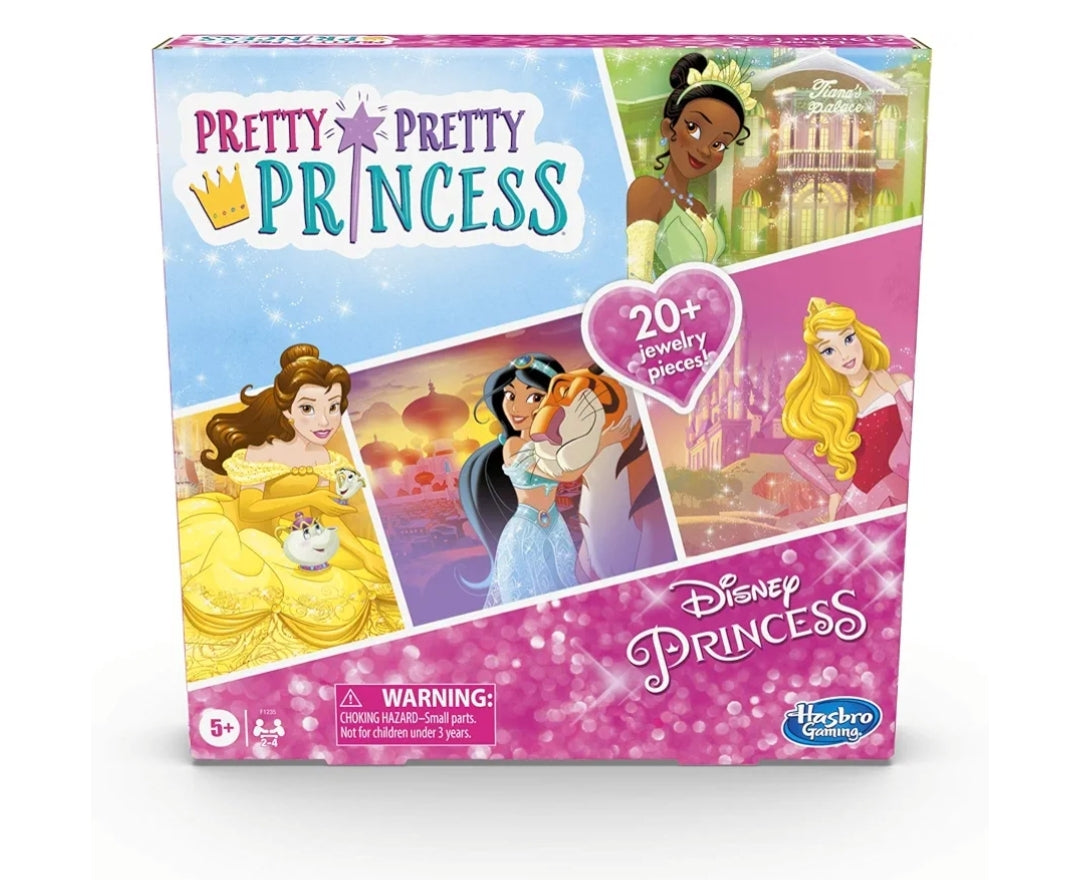 Hasbro Gaming Pretty Pretty Princess: Edition Board Game Featuring Disney Princesses - Jewelry Dress-Up Game