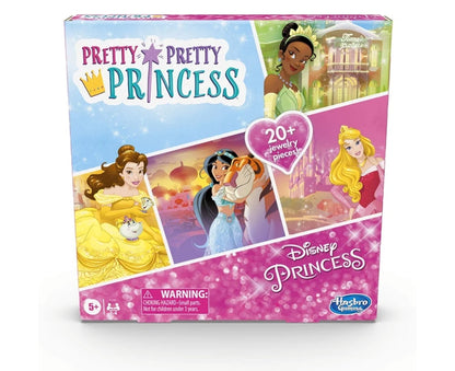Hasbro Gaming Pretty Pretty Princess: Edition Board Game Featuring Disney Princesses - Jewelry Dress-Up Game