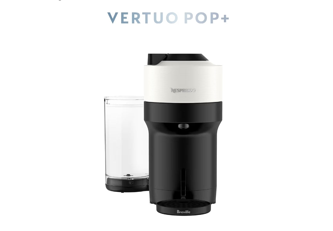 Breville Nespresso Vertuo Pop+-koffie- en espressomasjien deur Breville - Coconut White