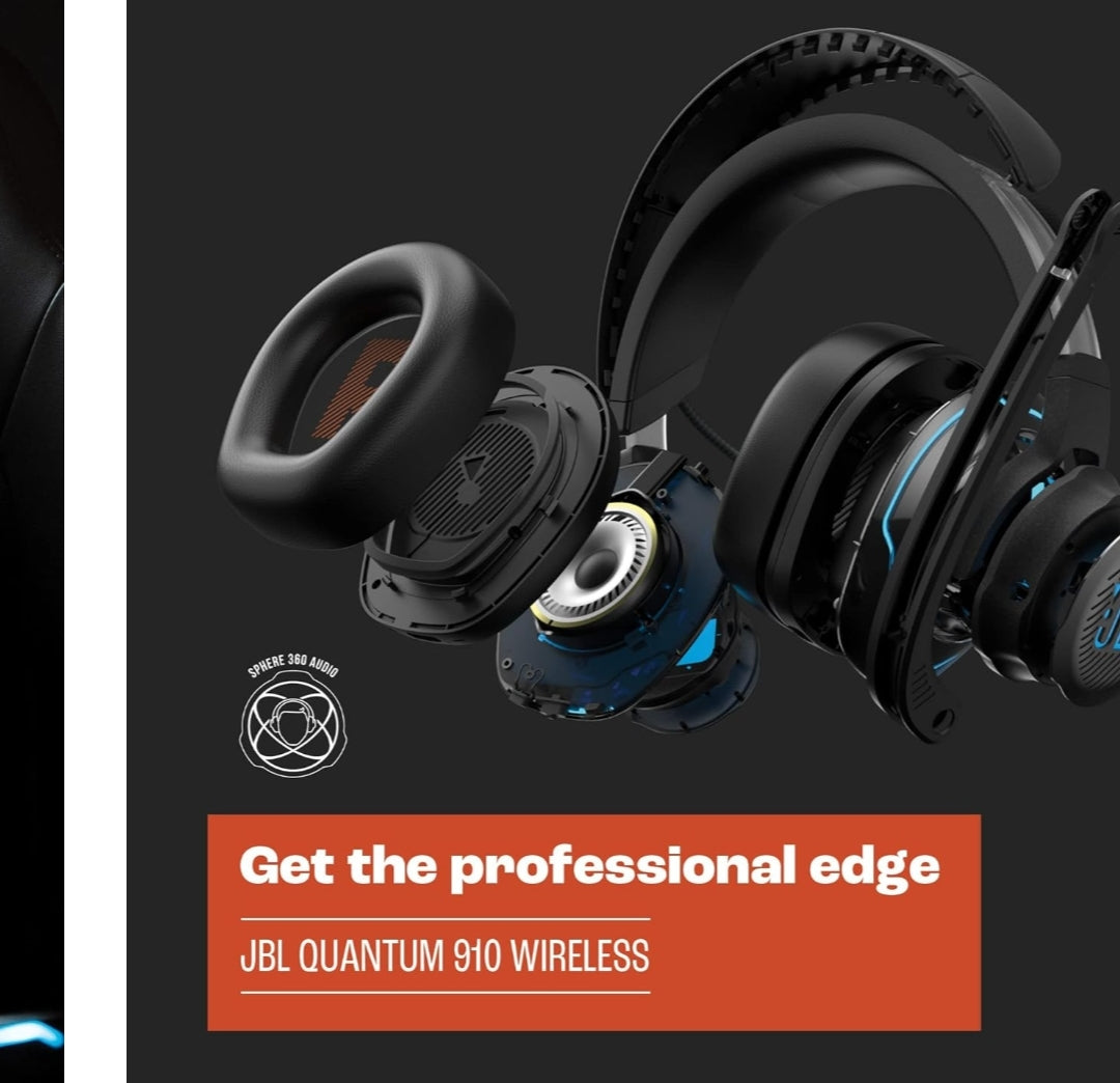 JBL Quantum 910 - Wireless Over-Ear Performance Gaming Headset - (Black)
