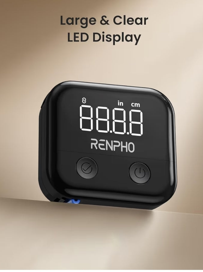Smart Scale for Body Weight & Smart Body Measuring Rechargeable Tape with LED Display