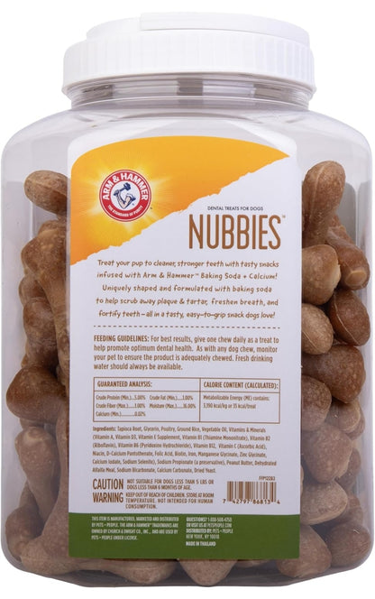 Arm & Hammer for Pets Nubbies Dental Treats for Dogs w/ Calcium 139CT (Packaging may vary)