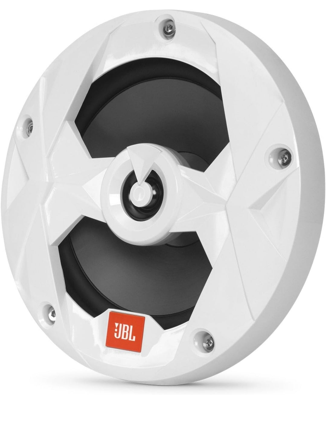 JBL - Marine Series 6-1/2” (160mm) two-way audio multi-element speaker with RGB lighting 75W – White