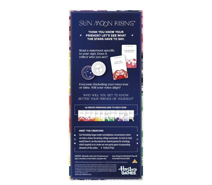 Sun Moon Rising Game (2nd Edition) - 300 Zodiac Inspired Conversation Cards - Astrology Themed Party Games