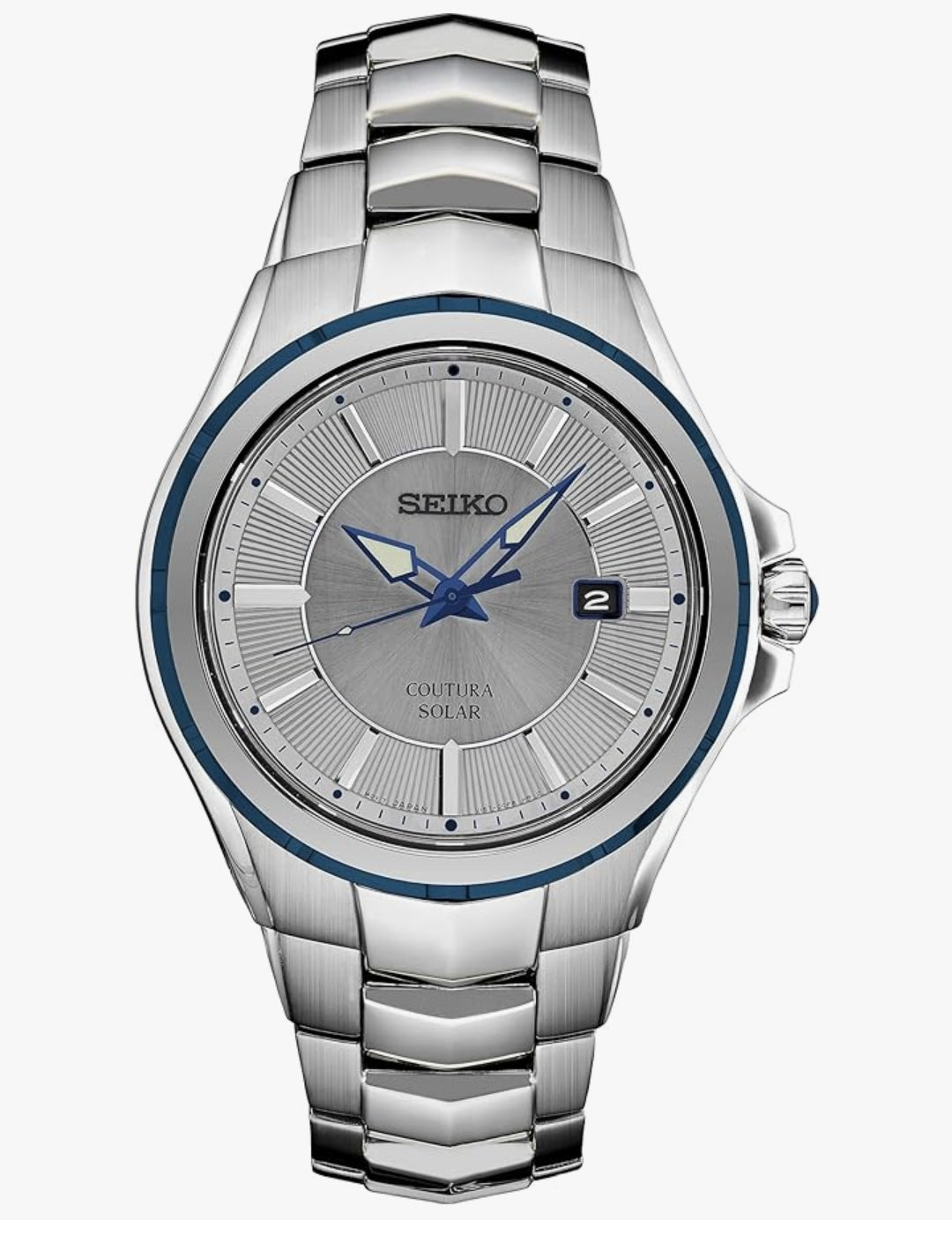 Seiko-horlosie vir Mans Coutura-versameling Sonkrag Diamant-horlosie