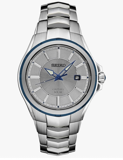 Seiko-horlosie vir Mans Coutura-versameling Sonkrag Diamant-horlosie