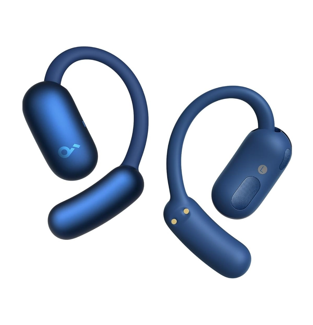 Soundcore AeroFit 2 by Anker, Open-Ear Headphones, Translation Earbuds Real Time, 4 Adjustable Positions for Every Ear Size, 2x Richer Bass, Hi-Res, 42H Playtime, IP55,AI Clear Calls,Wireless Charging