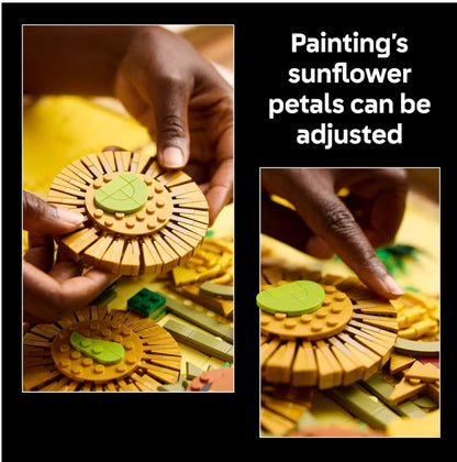 LEGO Art Vincent Van Gogh – Sonskildery Boustel vir Volwassenes – Huisversieringsidee