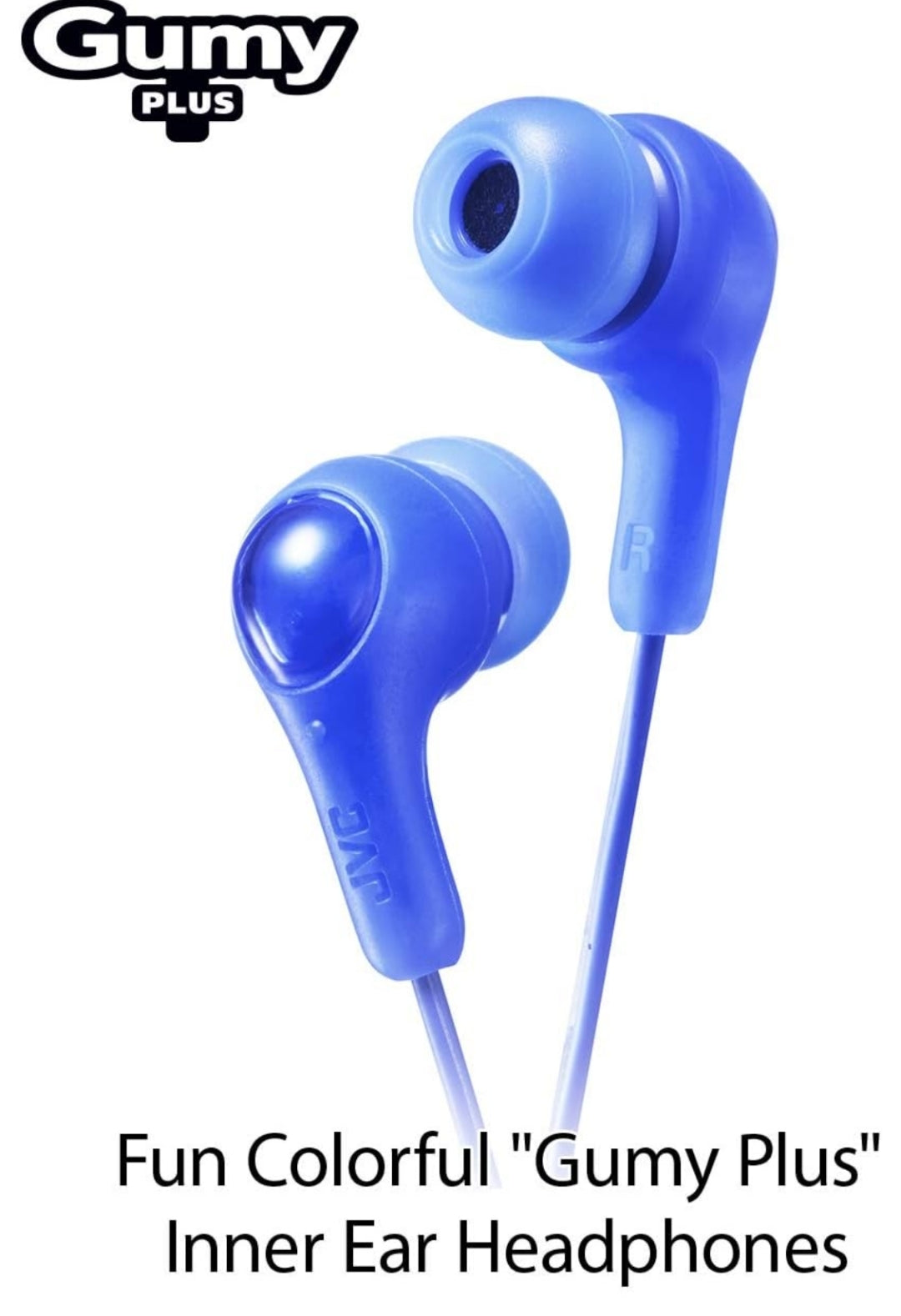 JVC Gumy "in-ear"-oorfone, kragtige klank, gemaklike en veilige pasvorm, silikoon-oorstukke S/M/L – HAFX7P Pienk, 1 Tel (Pak van 2)