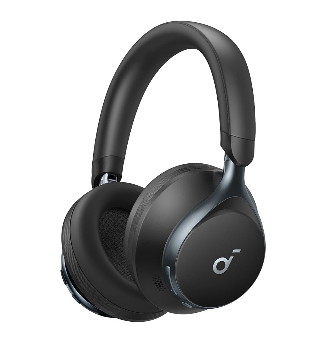 Soundcore by Anker, Space One, Active Noise Cancelling Headphones, 2X Stronger Voice Reduction, 40H ANC Playtime, App Control, LDAC Hi-Res Wireless Audio, Comfortable Fit, Clear Calls, Bluetooth 5.3