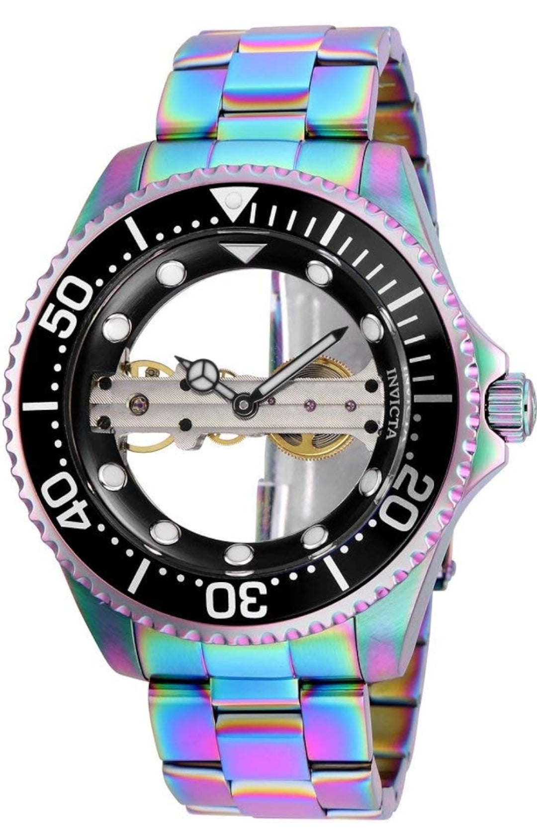 Invicta Men Pro Diver Mechanical Watch, Iridescent, 26602