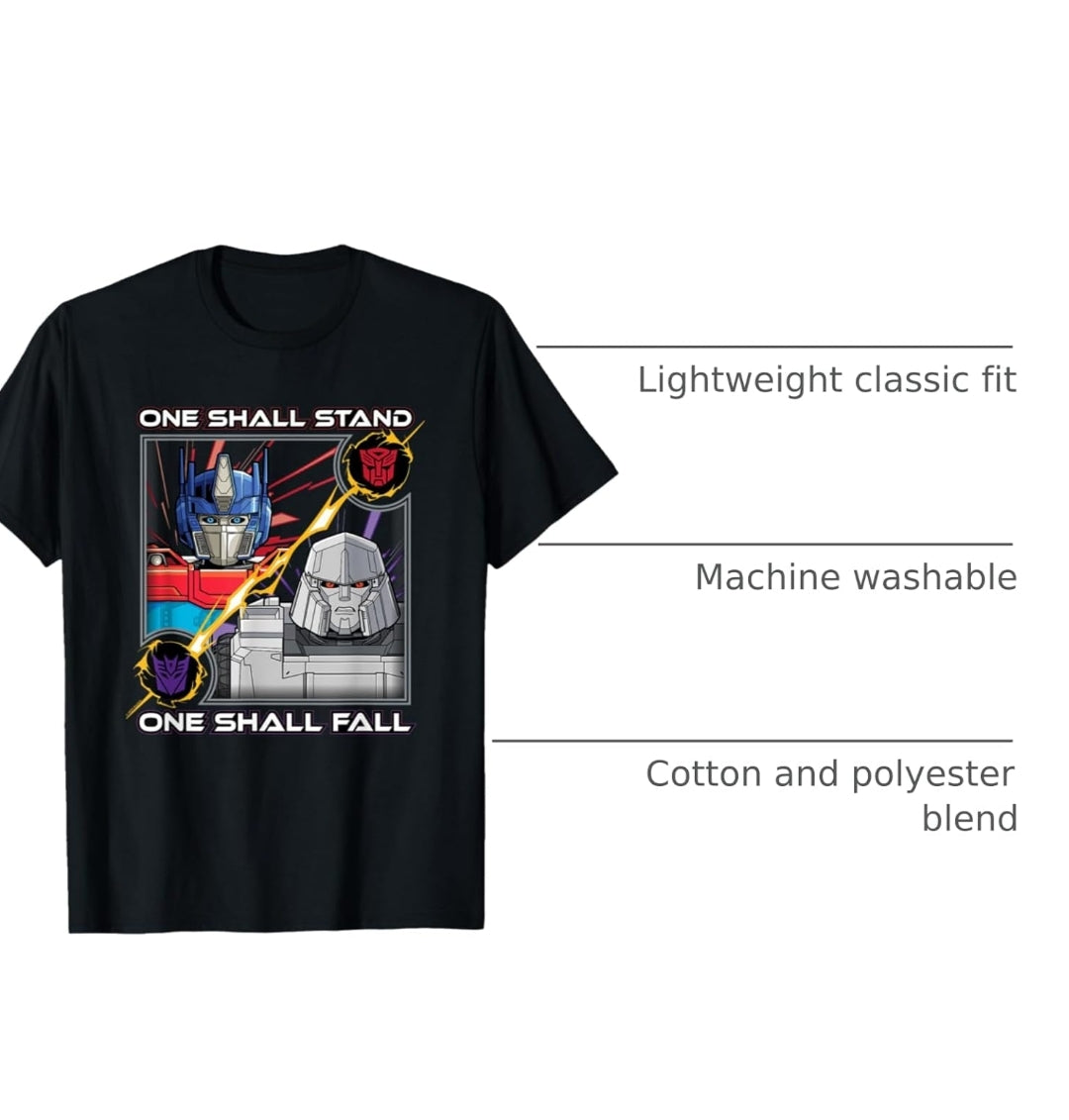 Transformers One One Shall Stand One Shall Fall Poster T-Shirt