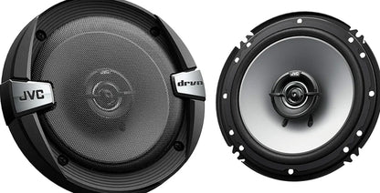 JVC CS-DR162 DRVN Reeks 6.5 Duim 2-Rigting 300 Watt Motorluidsprekers (Koaksiaal) - Stel van 2 (Swart) met toeterringklankversterker