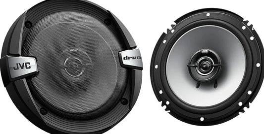 JVC CS-DR162 DRVN Reeks 6.5 Duim 2-Rigting 300 Watt Motorluidsprekers (Koaksiaal) - Stel van 2 (Swart) met toeterringklankversterker