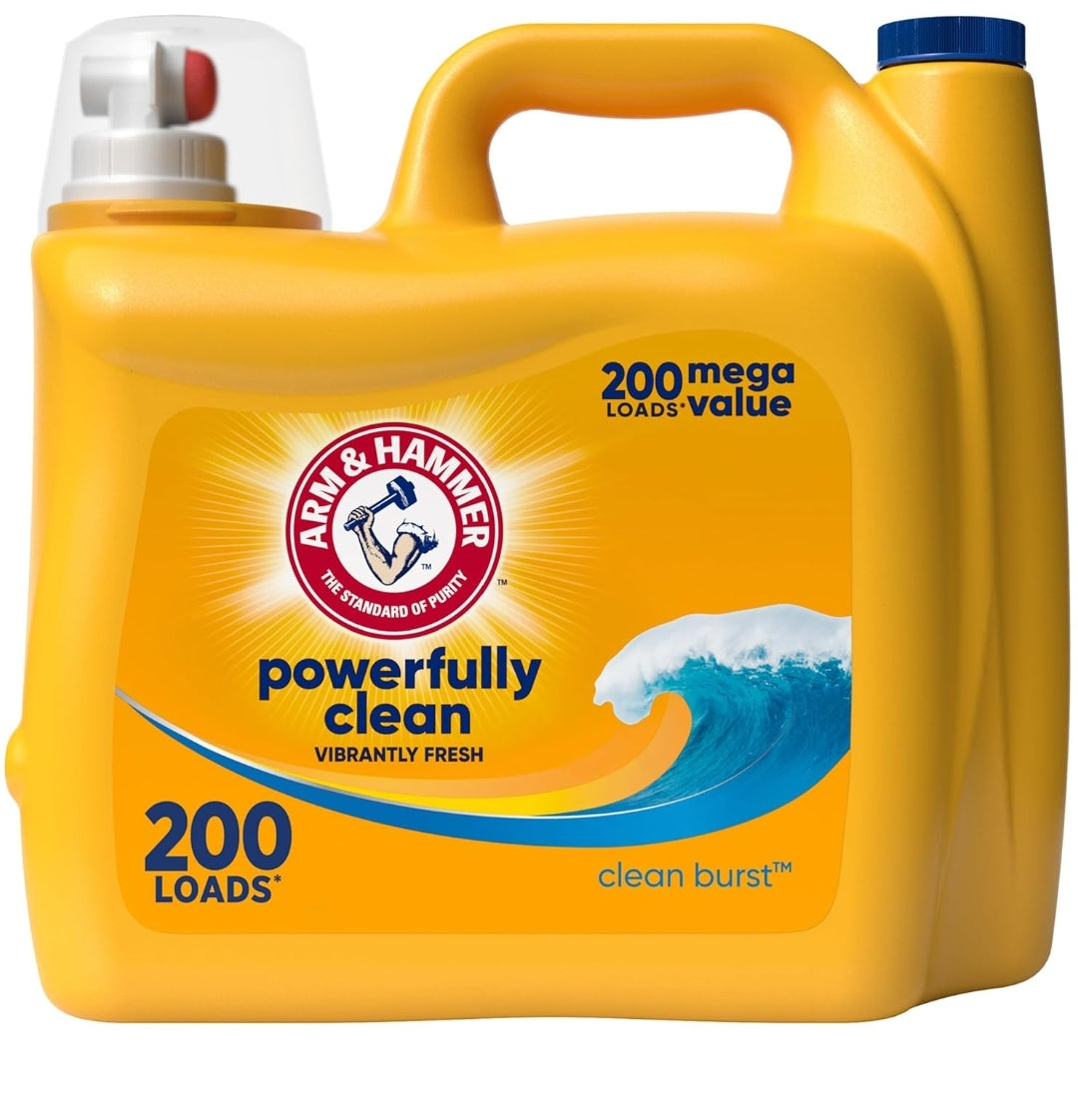 Arm & Hammer Clean Burst, 200 Loads Liquid Laundry Detergent (200 fl oz)