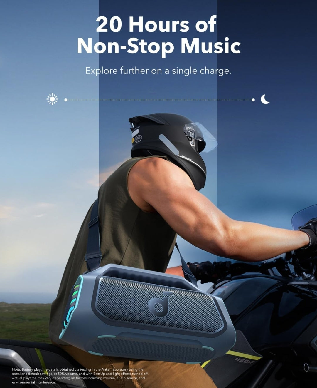 Soundcore Boom 2 Plus By Anker, Outdoor Speaker, 140W, 2+2 Channel, BassUp 2.0, 20H Playtime, Fast Charge, IPX7 Waterproof, RGB Lights, Power Bank, Bluetooth 5.3, Portable for Outdoors, Camping, Beach