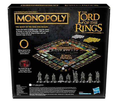 Hasbro Gaming Monopoly: The Lord of The Rings Edition Board Game Inspired by The Movie Trilogy - Play as a Member of The Fellowship