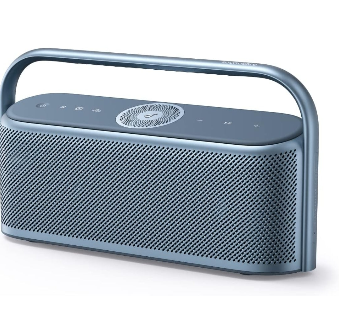 Soundcore Motion X600 Portable Bluetooth Speaker with Spatial Audio, 50W Sound, IPX7 Waterproof, Pro EQ, AUX-in, for Home, Office, Backyard and Bathroom Use (Blue)