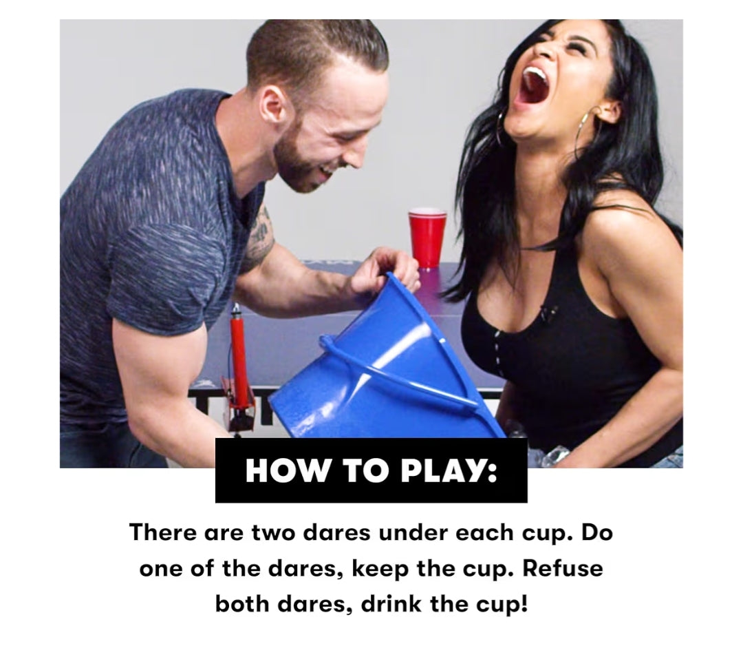 Fear Pong Adult Party Game by Cut | Internet Famous Extreme Pong Game with Wild Dares