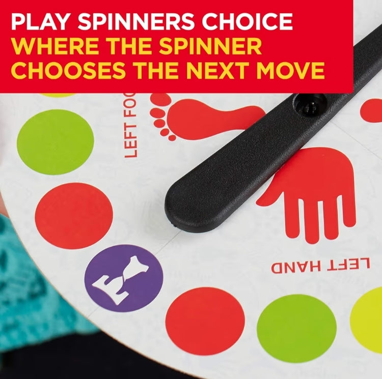 Hasbro Gaming Twister Ultimate: Bigger Mat, More Colored Spots, Family, Kids Party Game - Compatible with Alexa