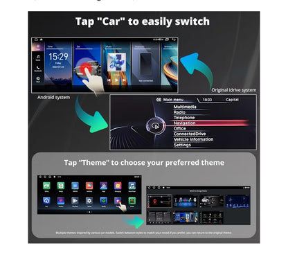 12.3" 6G+128G Android-motorstereo versoenbaar met BMW 5 Reeks F10 F11 2013-2017 NBT Stelsel, 4G LTE, Draadlose CarPlay & Android Auto, GPS-opsporing, SCVC,DSP 32Band EQ