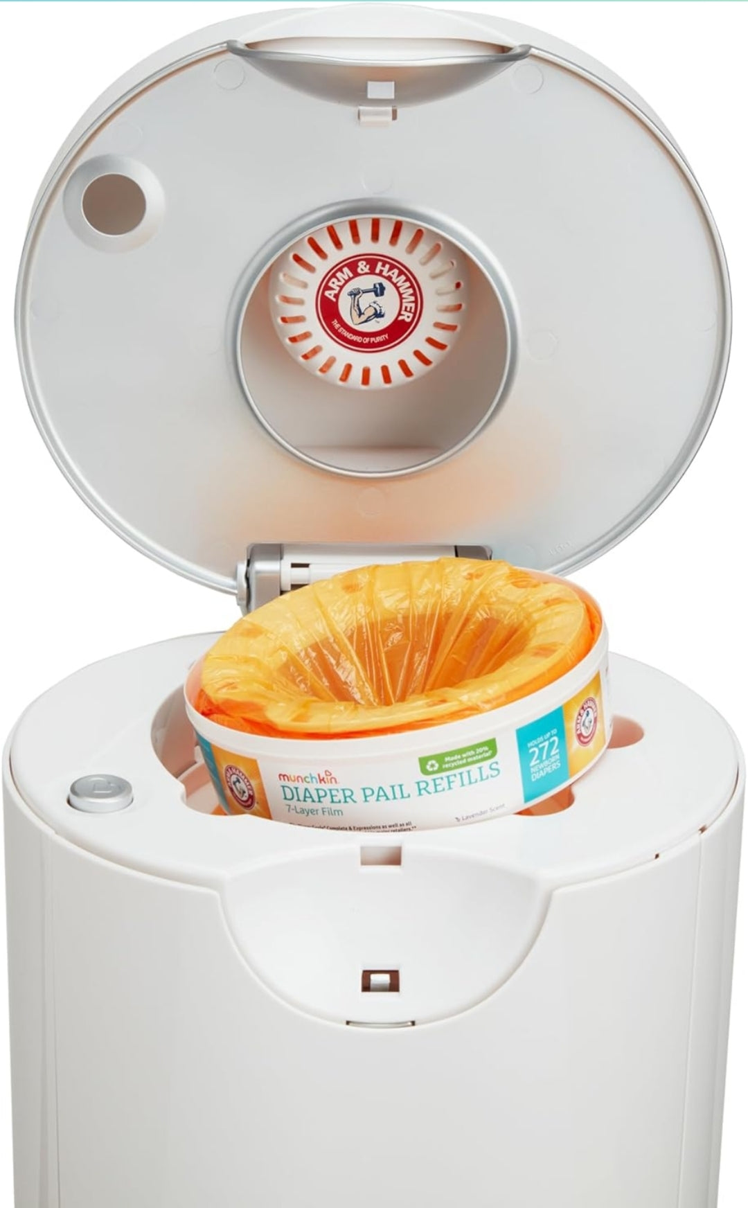 Munchkin Arm & Hammer Diaper Pail Refill Rings, Holds up to 272 Newborn Diapers - 1 Pack