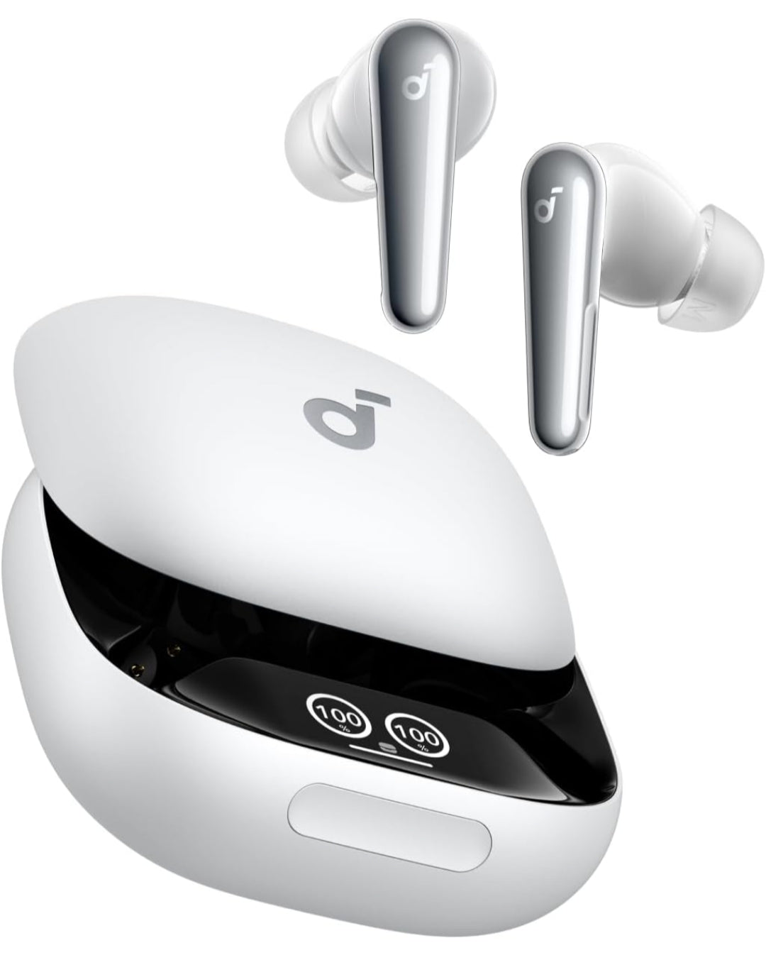 Soundcore Liberty 4 Pro by Anker, Noise Cancelling Wireless Earbuds, 7-Sensor and Real-Time Adaptive Noise Cancelling, 2× Faster Charging, Studio-Level Hi-Fi Music, Clear Calls with 6 Mics and AI