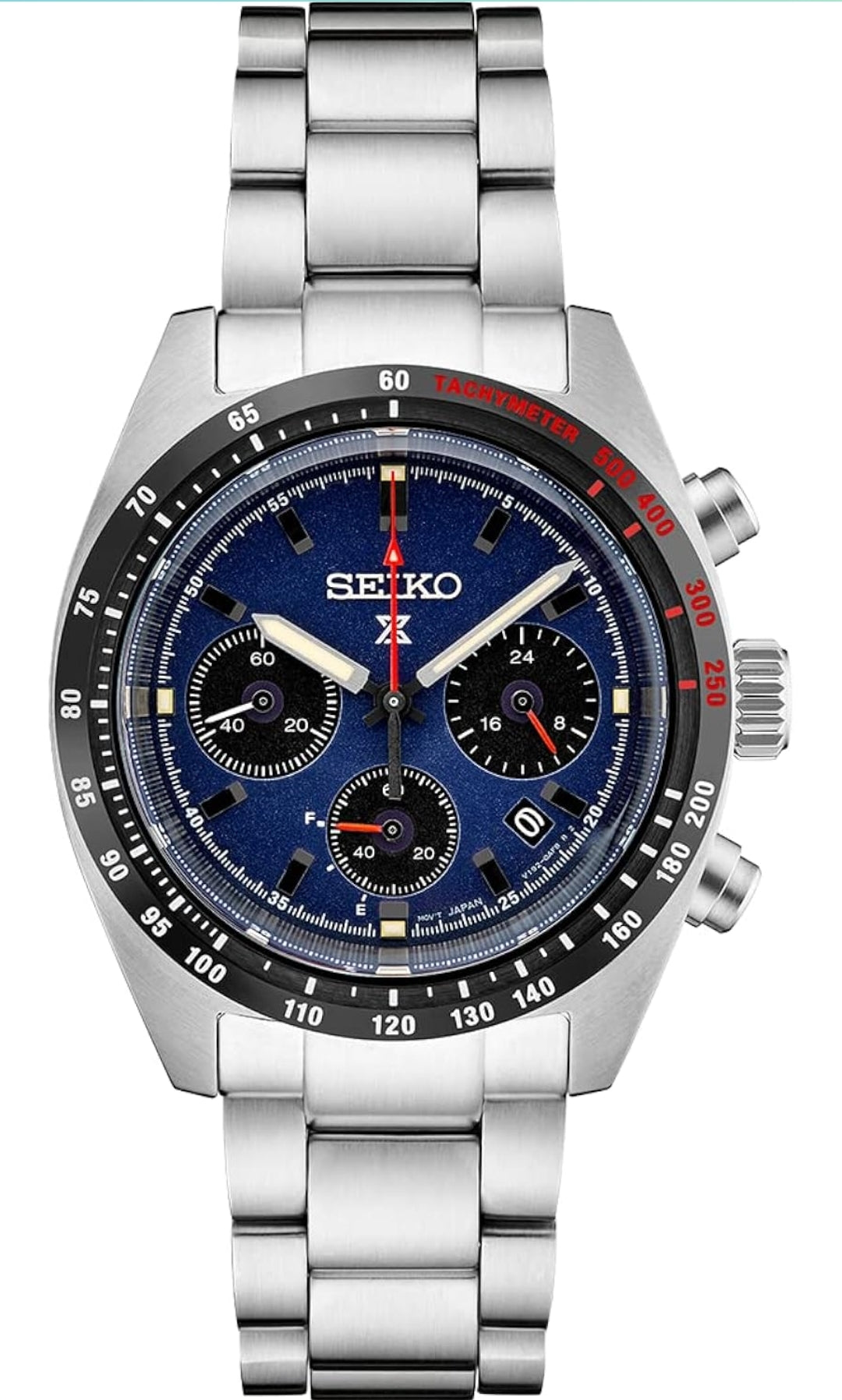 SEIKO Prospex Speedtimer Solar Chronograph Blou Horlosie vir Mans
