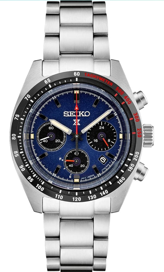 SEIKO Prospex Speedtimer Solar Chronograph Blou Horlosie vir Mans