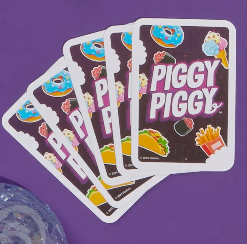 Hasbro Gaming Piggy Piggy Card Family Games for Kids, Teens, and Adults - Quick-Playing Travel Games