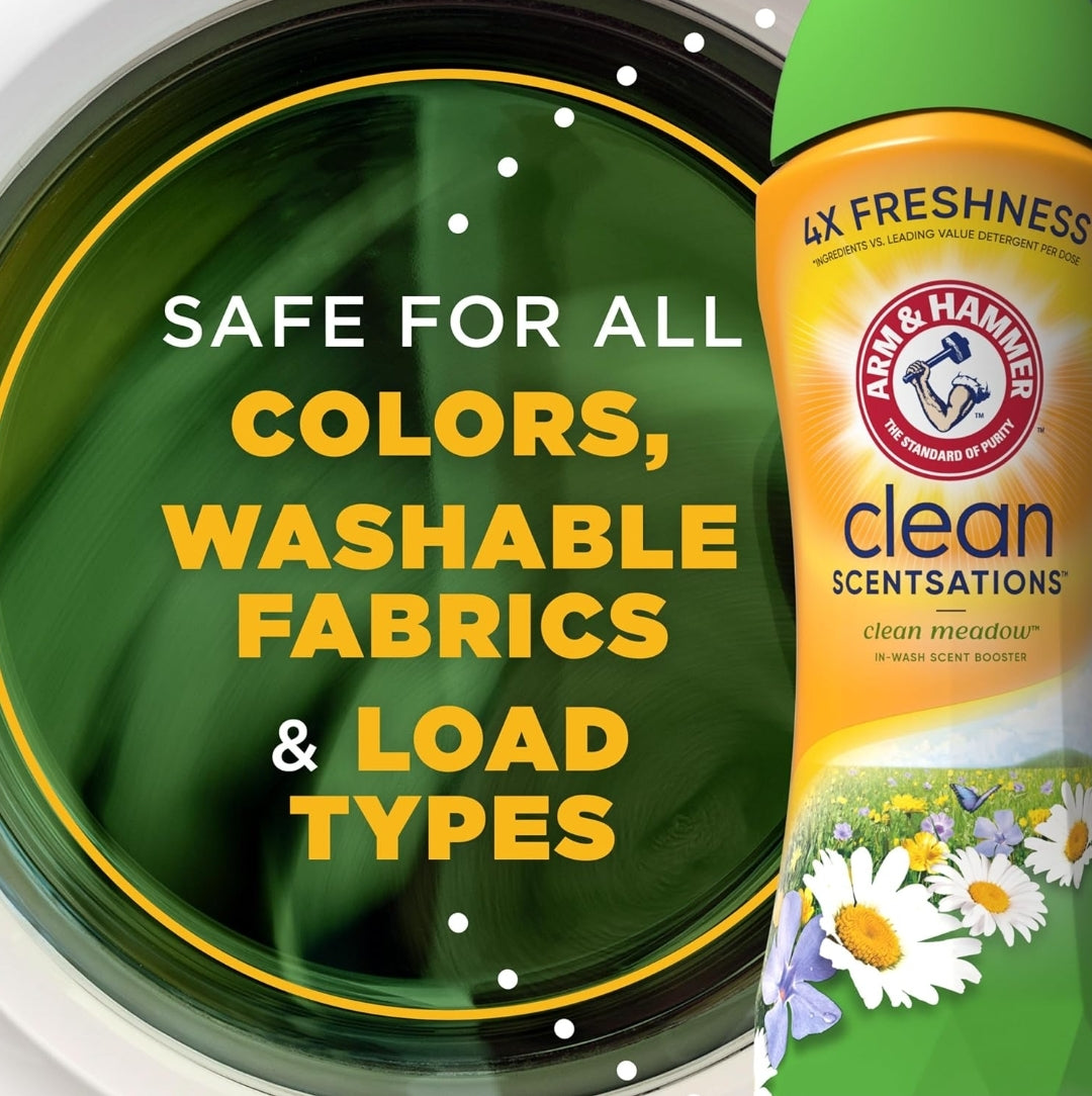ARM & HAMMER Clean Scentsations In-Wash Laundry Scent Booster - Clean Meadow scent (24 Oz)