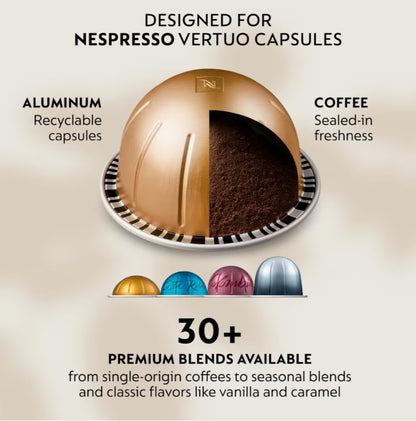 Nespresso Vertuo Next Koffie- en Espressomasjien deur De'Longhi - JADE