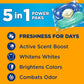 Arm & Hammer Clean Burst 5-in-1 Laundry Detergent Power Paks, High Efficiency (42 Count)