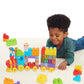 CoComelon Stacking Train, 40 Piece Large Building Block Set, 2 Figures, Colors, Numbers, Officially Licensed Kids Toys for Ages 18 Month by Just Play
