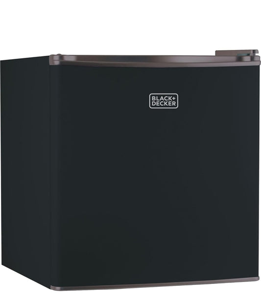 BLACK+DECKER BCRK17B Kompakte Yskas Energiedoeltreffend Enkeldeur Mini Yskas met Vrieskas, 1.7 Kubieke Voet, Swart