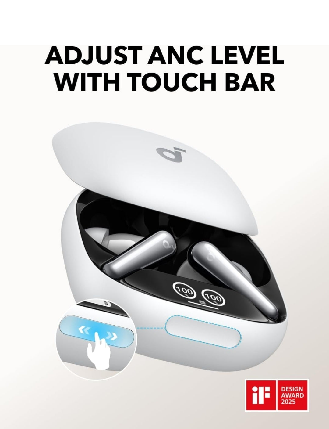 Soundcore Liberty 4 Pro by Anker, Noise Cancelling Wireless Earbuds, 7-Sensor and Real-Time Adaptive Noise Cancelling, 2× Faster Charging, Studio-Level Hi-Fi Music, Clear Calls with 6 Mics and AI