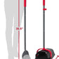 Arm & Hammer Dog Pooper Scooper Swivel Bin & Rake - Black (2 Heavy Duty Scented Waste Bags Included)