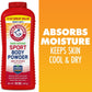 Arm & Hammer Sport Body Powder Talc Free, Aluminum Free Odor Defense w/ Baking Soda (3 Pack)