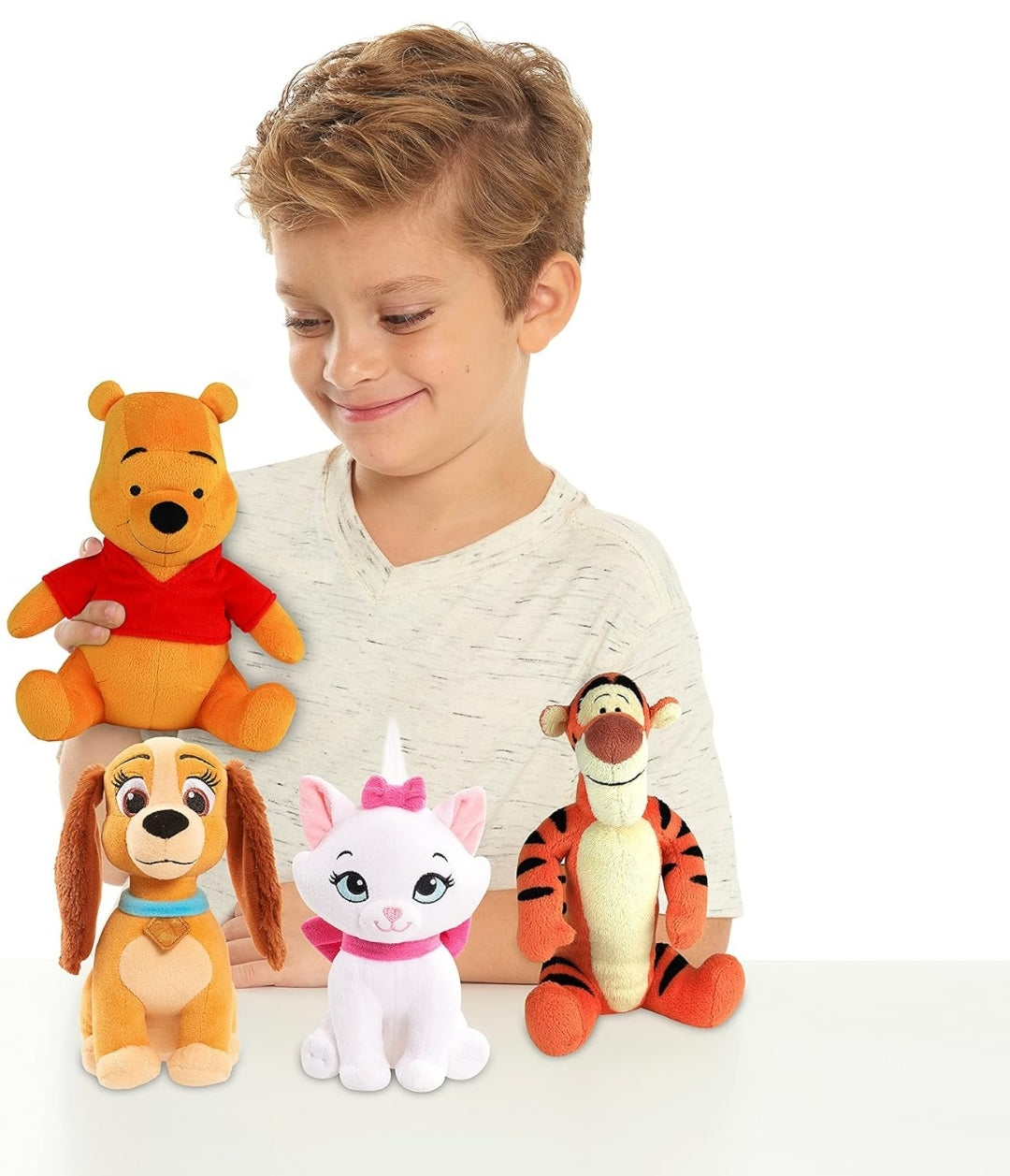 Disney Classics Bean 6.5-inch Small Plush Stuffed Animal, Marie, Cat, The Aristocats Plush - Kids Toys