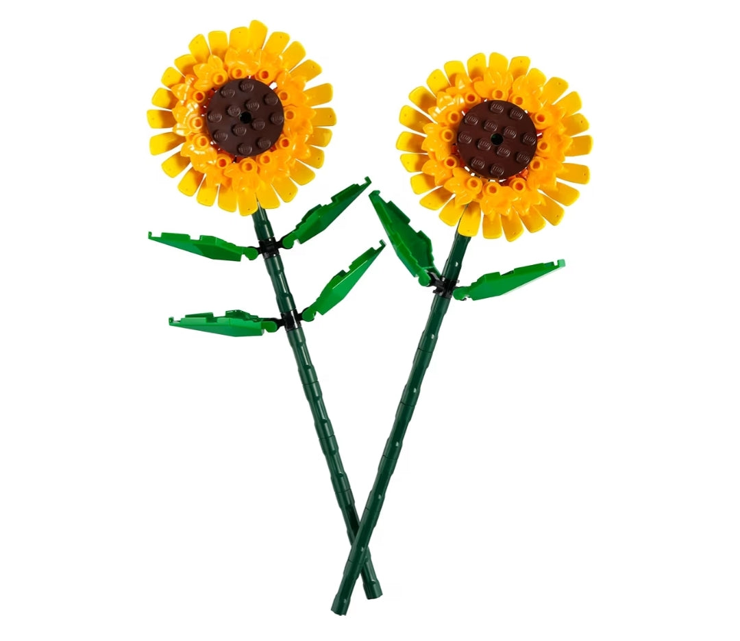 LEGO Sonneblomme Bou Speelding Kunsmatige Sonneblomme vir Dekor en Uitstalling