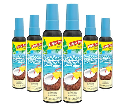 LITTLE TREES Kar Lugverfrissersproei Langdurige Geur Varsheid vir Onderweg -Caribbean Colada (6)