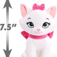 Disney Classics Bean 6.5-inch Small Plush Stuffed Animal, Marie, Cat, The Aristocats Plush - Kids Toys
